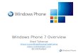 Developing Applications with Windows Phone 7