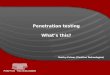 Penetration testing, What’s this?