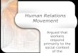 Human relations movement (2)
