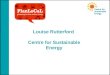 Louise Rutterford - Centre For Sustainable Energy
