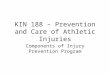 Kin 188  Components Of Injury Prevention Program
