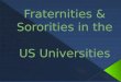 Fraternities & sororities in the US universities