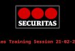 BAX Consulting and Securitas Regional Sales training