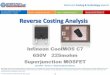 Infineon CoolMOS C7 7th generation Superjunction MOSFET 2014 teardown reverse costing report by published Yole Developpement