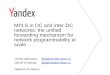MPLS in DC and inter-DC networks: the unified forwarding mechanism for network programmability at scale