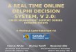 How to Make Better Decisions Managing Disasters: Delphi Decision Maker - Real Time, Online Collaboration