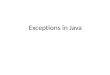 Java Exceptions Best Practices