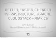 Better, Faster, Cheaper Infrastructure: Apache CloudStack and Riak CS
