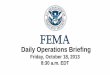 FEMA Daily Ops Briefing for Oct  18, 2013