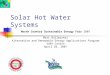 Matt Bullwinkel: Solar Hot Water Systems for the North Country