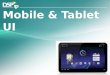 UI - Mobile and Tablet