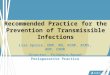 Transmissible Infection Prevention - AORN Recommended Practices