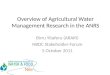 Overview of agricultural water management research in the Amhara National Regional State (ANRS)