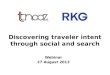 Discovering traveler intent through search and social