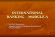 International Banking - Module A