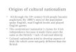 Origins of cultural nationalism