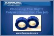 Sunray choosing the right polyurethane