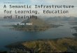 Towards a Semantic Infrastructure for Learning, Education and Training?