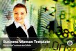 Business Woman PowerPoint Template By Strat Pro