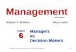 Chapter 6 management (10 th edition) by robbins and coulter