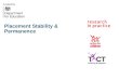 Dfe Fostering and Adoption topic 14 placement stability and permanence final 01/05/14