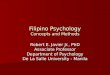 Filipino psychology   concepts and methods