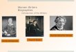 Three famous American Women Writers