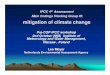 Main findings Working Group 3: Mitigation of Climate Change