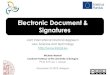 Electronic Document & Electronic Signatures