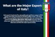 What are the Major Exports of Italy?