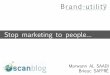 Stop marketing to people