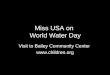 Miss Usa Visit To Bailey Community Center