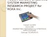 Marketing Research Project Presentation Yukselulgen