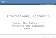 International Trade & Exchange Rates