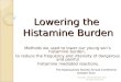 Lowering the Histamine Burden Oct 2012 Mastocytosis Conference