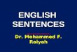 Basics of the English Sentence