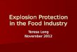 Explosion Protection in the Food Industry