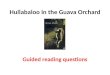 Hullabaloo in the Guava Orchard Guided Reading Questions