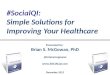 McGowan -  #socialqi simple solutions for improving your healthcare  - dublin (abbreviated)