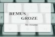 Remus Groze resume