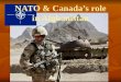 Nato & canada’s role in afghanistan