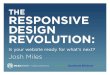 A responsive website is the engine of sales and marketing efforts josh miles principal & founder of miles design