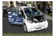 The Electric Car In Christchurch New Zealand
