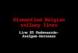 Dismantled belgian railway lines line 85