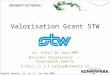 STW Valorisation Grants: Do's and Don'ts