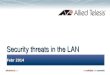 Security threats in the LAN