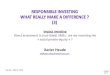 Responsible Investing (part III) : what really make a difference ?