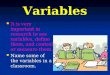 Variables And Measurement Scales