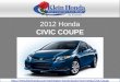 2012 Honda Civic Coupe – The fun-to-drive Car