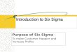 Introduction To  Six  Sigma